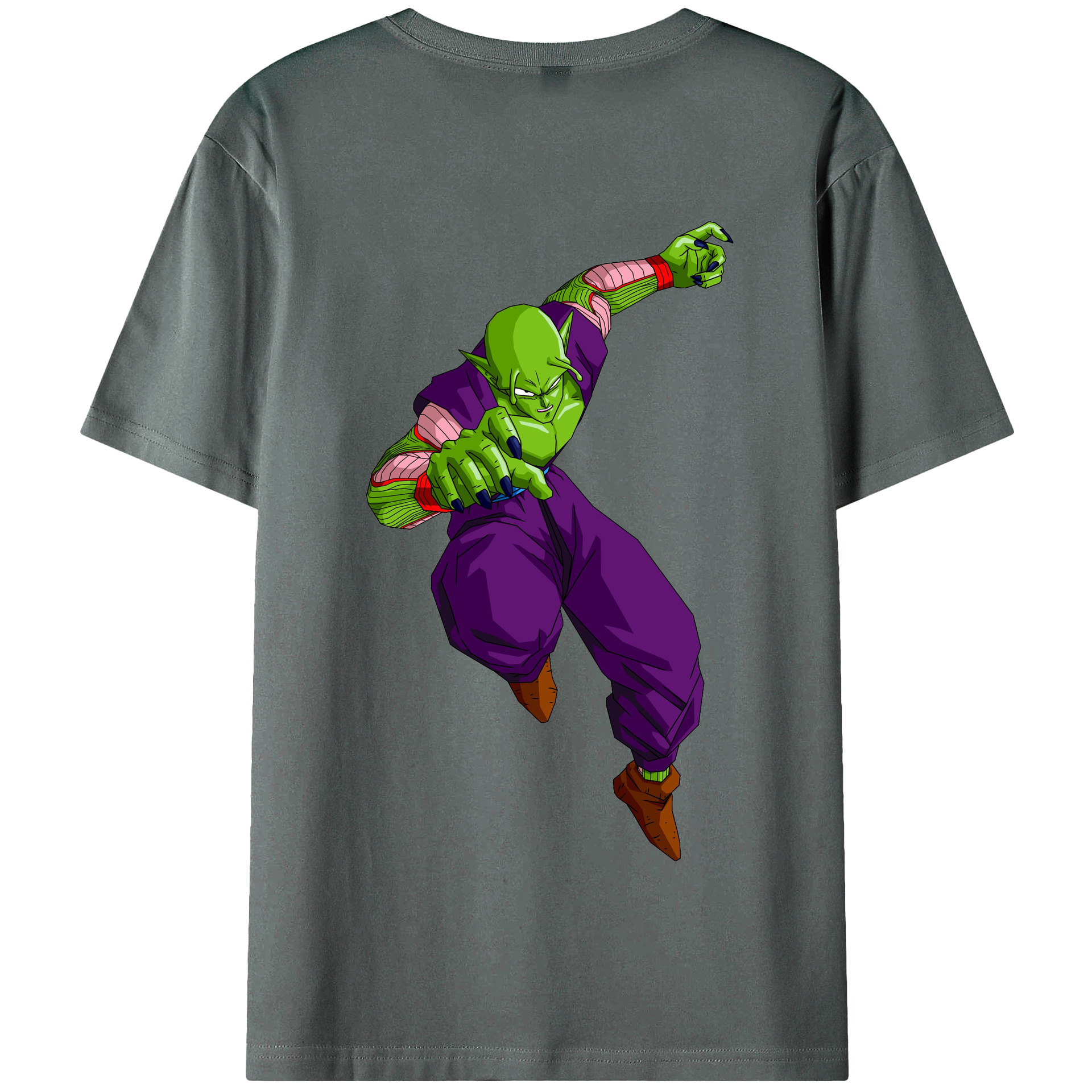 （画像用） ドラゴンボール ピッコロ DRAGON BALL Piccolo 綿100％半袖Tシャツ（背面プリント）